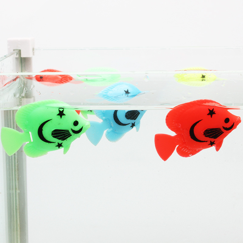 Tropical model fake fish tank decoration toy landscape floating simulation fish plastic fish floating small fish