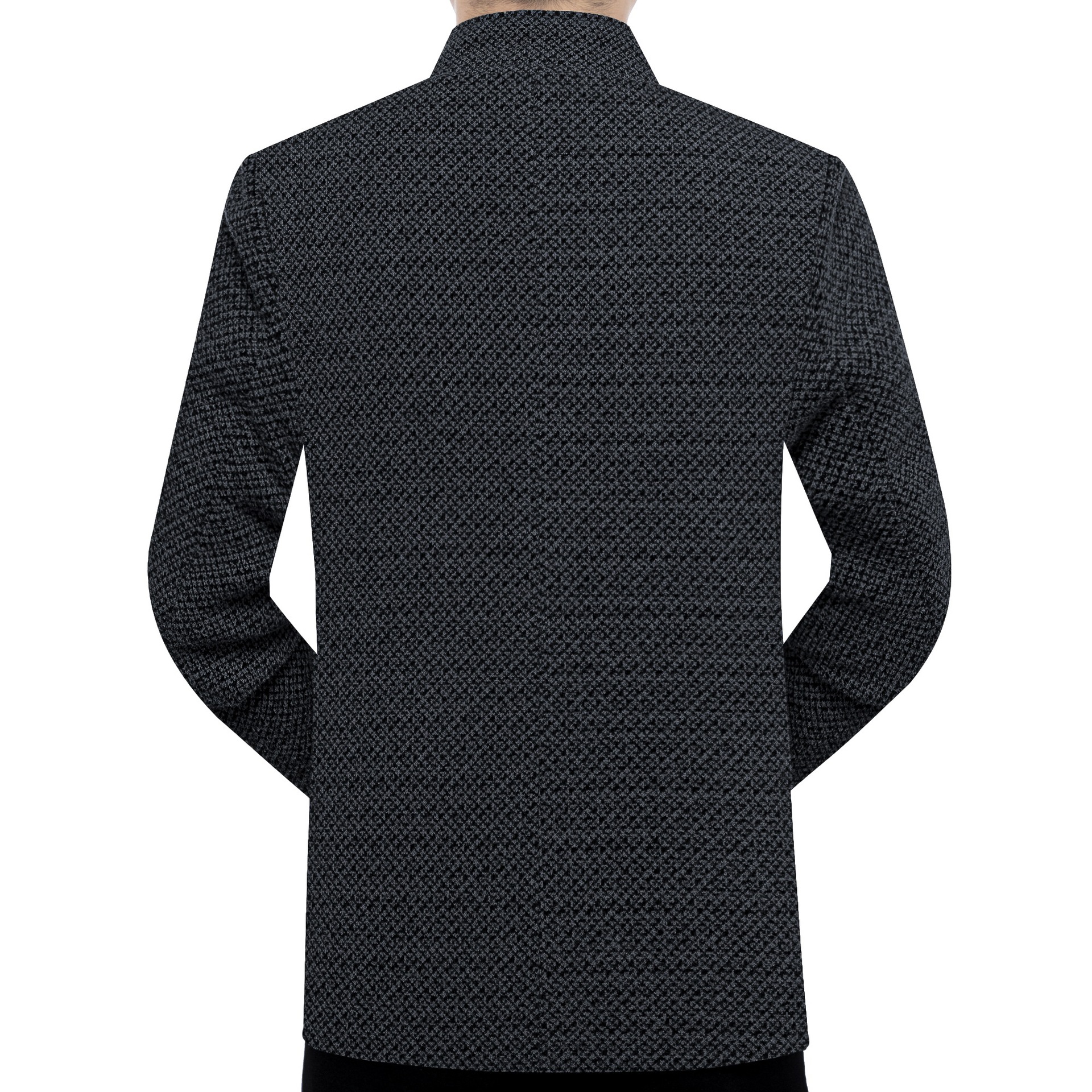 2025 New Chenille Zhongshan Suit Button Version, Single Style Suit in Black and Khaki Colors, in Stock