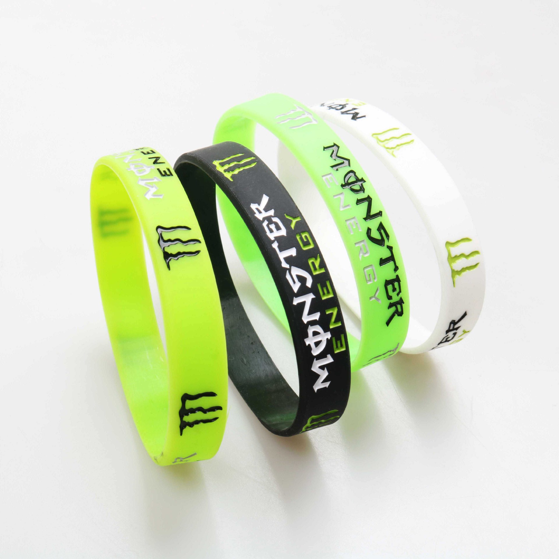 Silicone Bracelet Monster Claw Mark Trendy Brand Concave Coloring Couple Decoration Rubber Ring Rubber Band Wrist Strap