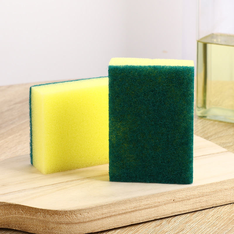Factory spot kitchen housework cleaning sponge scrub pot dishwashing sponge double-sided Decontamination sponge scouring pad wholesale