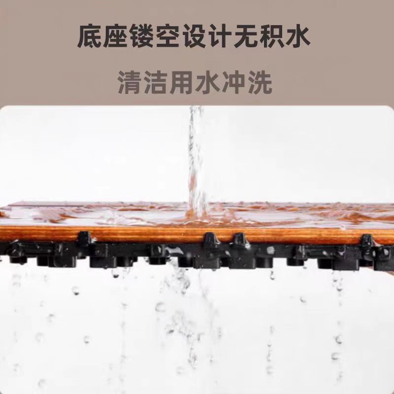 New Carbonized Wood Flooring Outdoor Balcony Terrace Outdoor Courtyard Outdoor Solid Wood Flooring Balcony Renovation Outdoor