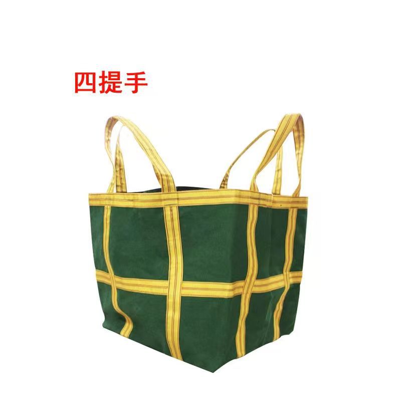 Canvas Ton Bag High-Altitude Hanging Bag Collection Bag Construction Site Construction Transport Hoisting Thickeneded Canvas Ton Bag Ton Bag