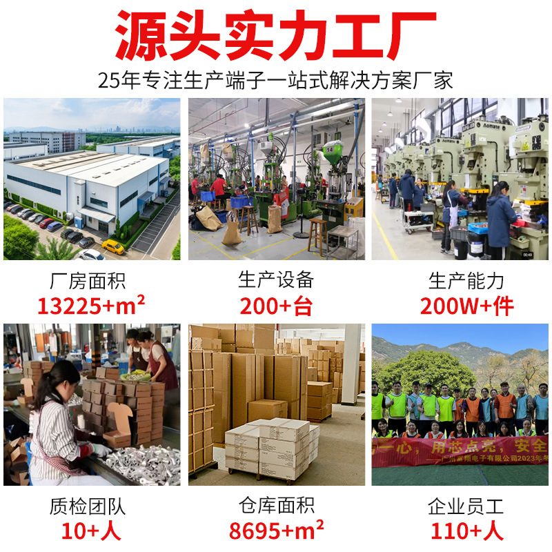 Factory Direct Supply of Tubular Cold-Pressed Nylon Copper Wire Terminals, Wire Terminal Crimping Pliers, Switch Panel Ul Pin-Type Terminals