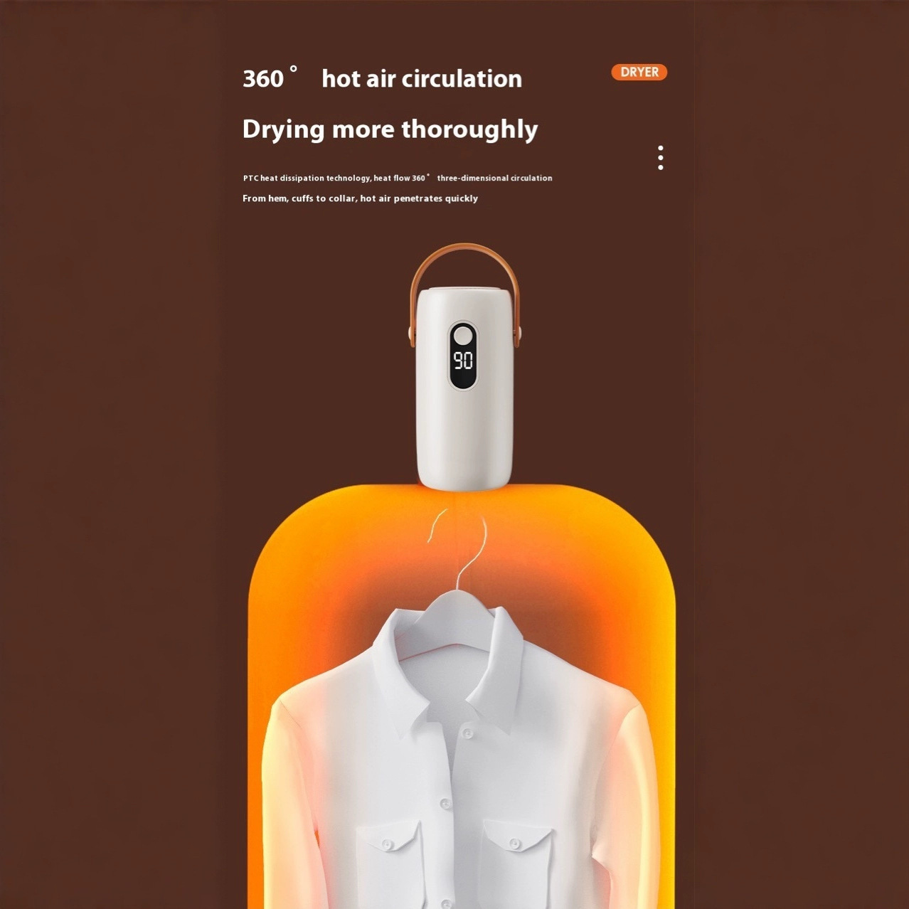 Mini Convenient Household Clothes Dryer Quick-Drying Small Foldable Storage Baby Clothes Disinfection Dryer