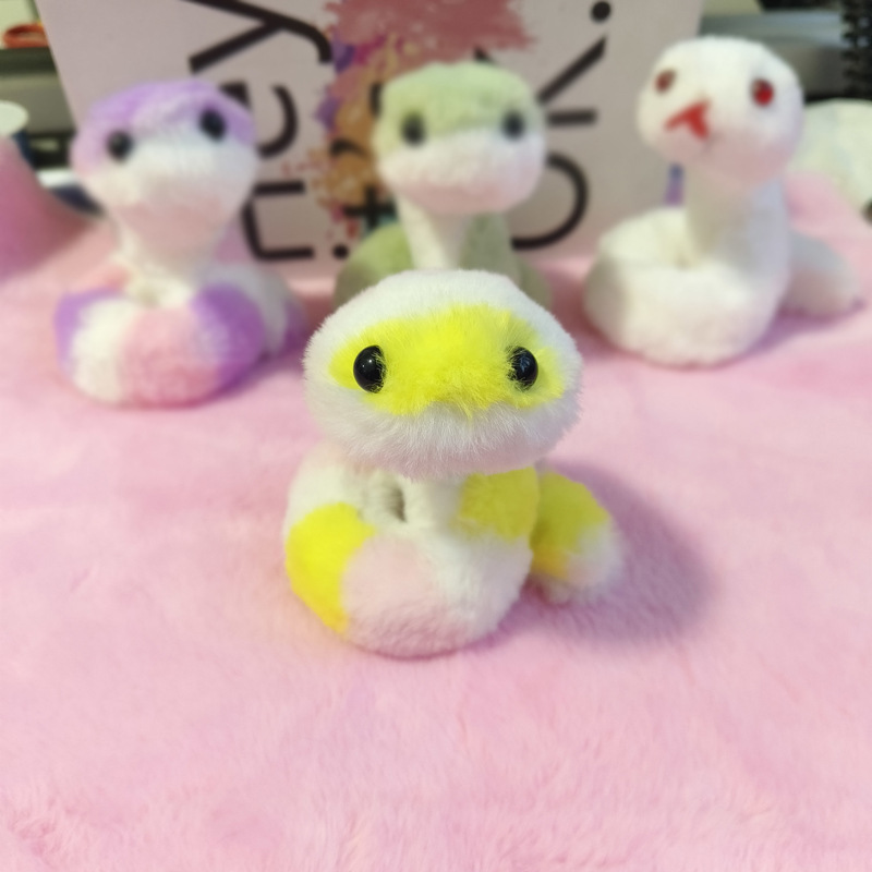 2025 year of the snake little green snake plush doll toy cute cartoon student creative winding doll mascot decoration