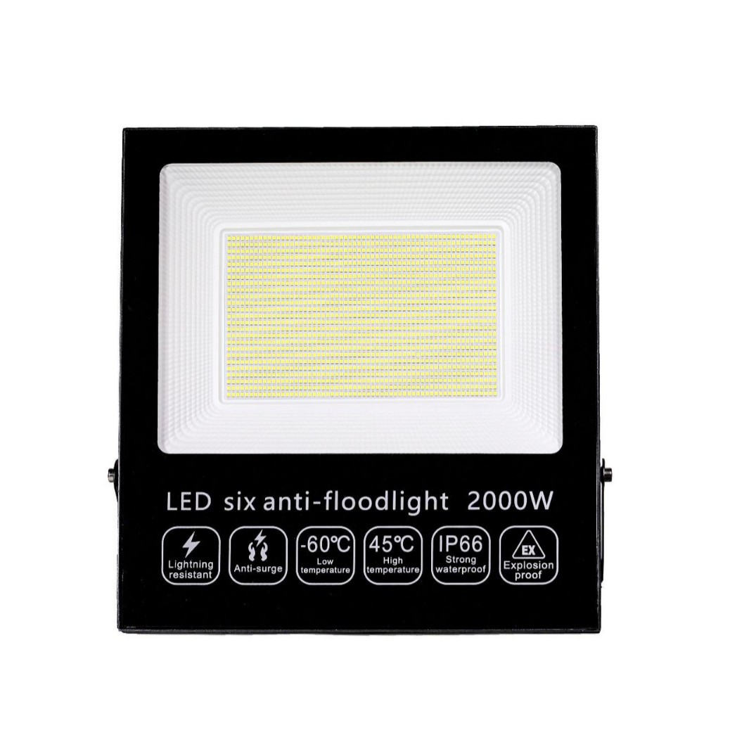 Led High-Power Floodlight High-Brightness Wide Voltage 110V Cross-Border Floodlight Die-Cast Aluminum Outdoor Waterproof