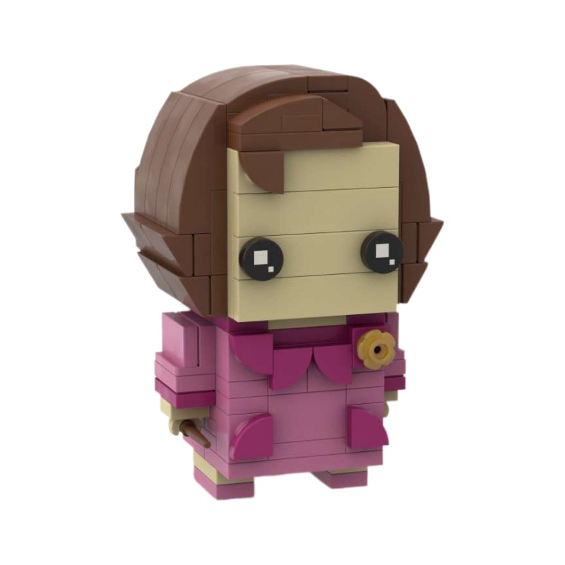 Square Tou Zi Domestic Building Blocks MOC Compatible with Lego Harry Potter Series DIY Assembled Toy Set Model Ornaments