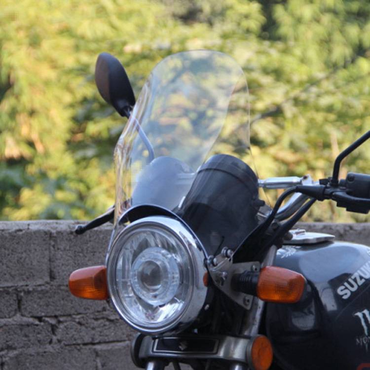 Motorcycle Modified Windshield Motorcycle Round Light Suitable for Deflector Windshield 3mm Thickeneded One-Piece Drop Shipping