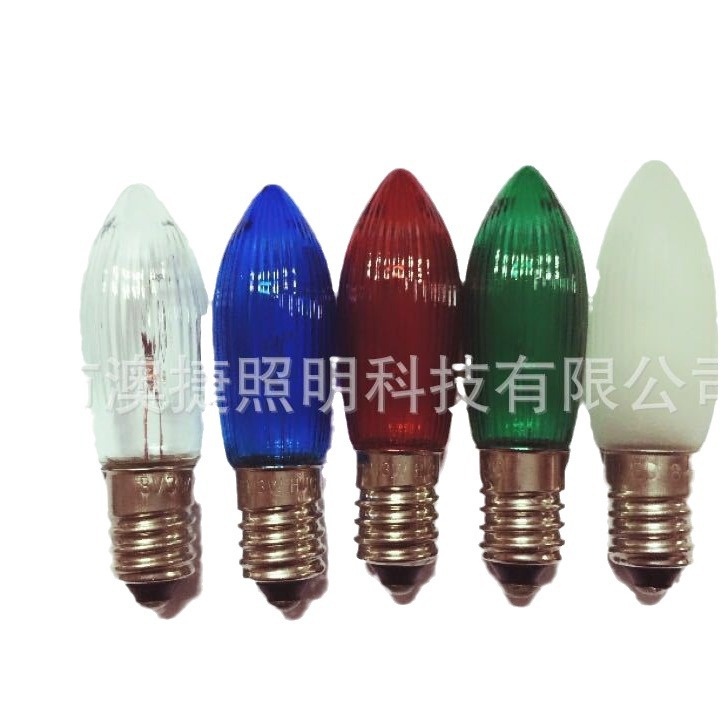 Factory Direct tungsten Christmas bulb series: E10 olive bubble