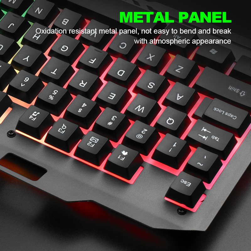 Limei T25 Mechanical Feel Keyboard E-Sports Desktop Notebook Office Game Wired Metal Keyboard and Mouse Set