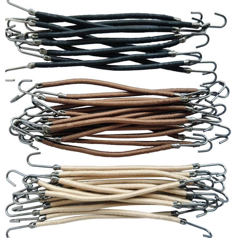 Latin Dance Hair Special Rubber Band Double-Ended Hook Professional Style Ballroom Dance Competition Combing Elastic Band Hook Hair