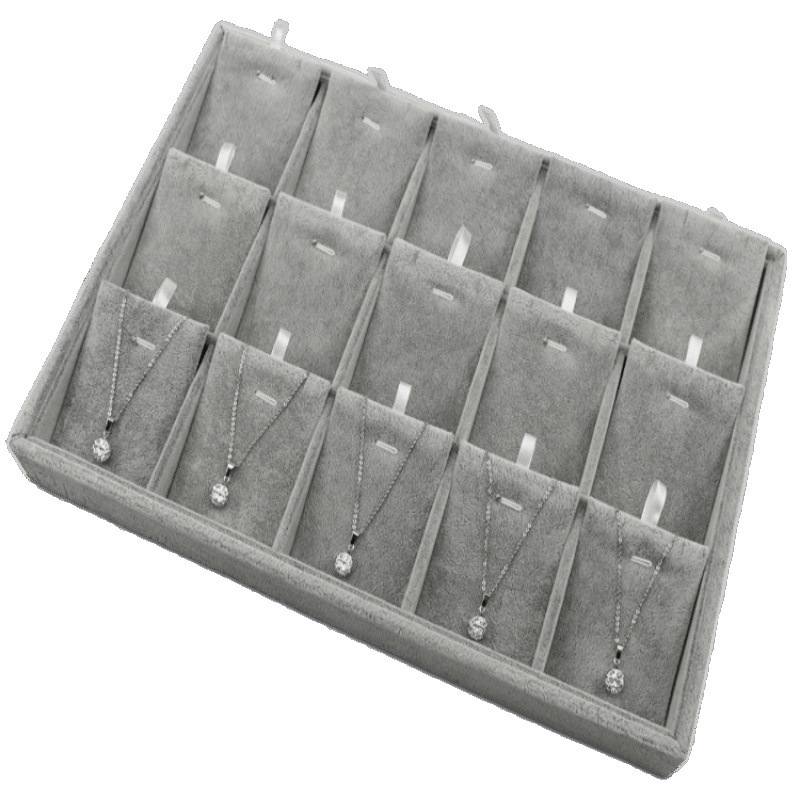 Ring Necklace Storage Box Velvet Bracelet Earrings Jewelry Box Display Props Jewelry Rack Jewelry Tray Free Shipping