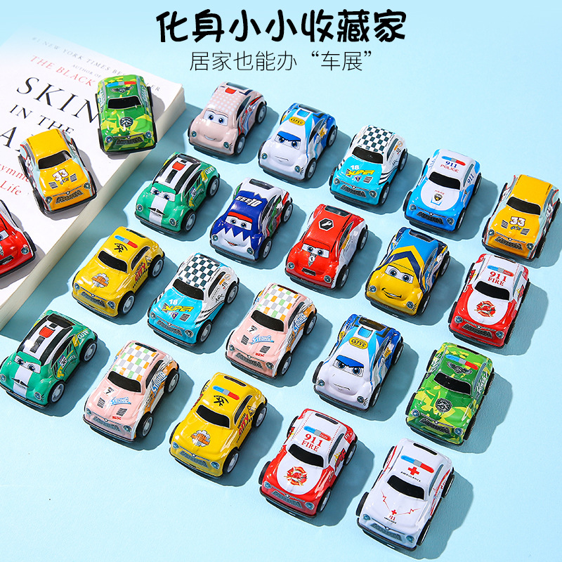 Pull back car mini alloy aircraft children's car model toy metal iron car kindergarten gift