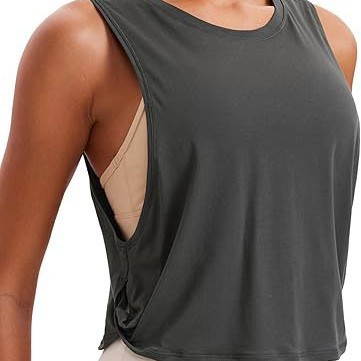 Свободная безрукавка для женщин 2025 года, спортивный жилет для бега, тренировки йоги, свободный фитнес жилет