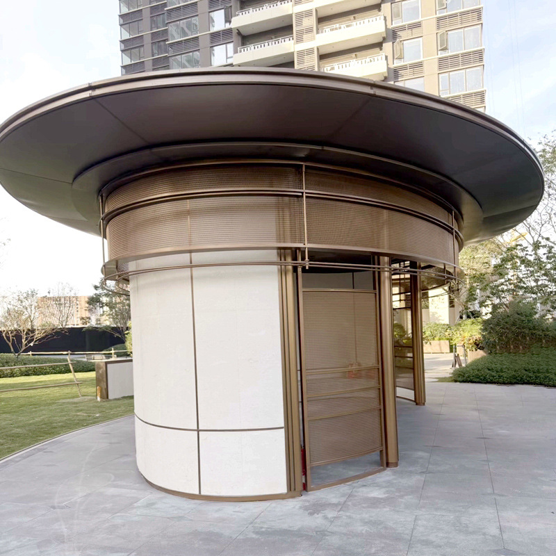 Weather-Resistant Steel Plate Pergola Sculpture Custom Stainless Steel Curved Retaining Wall Garden Steel Structure Pavilion Landscape Project