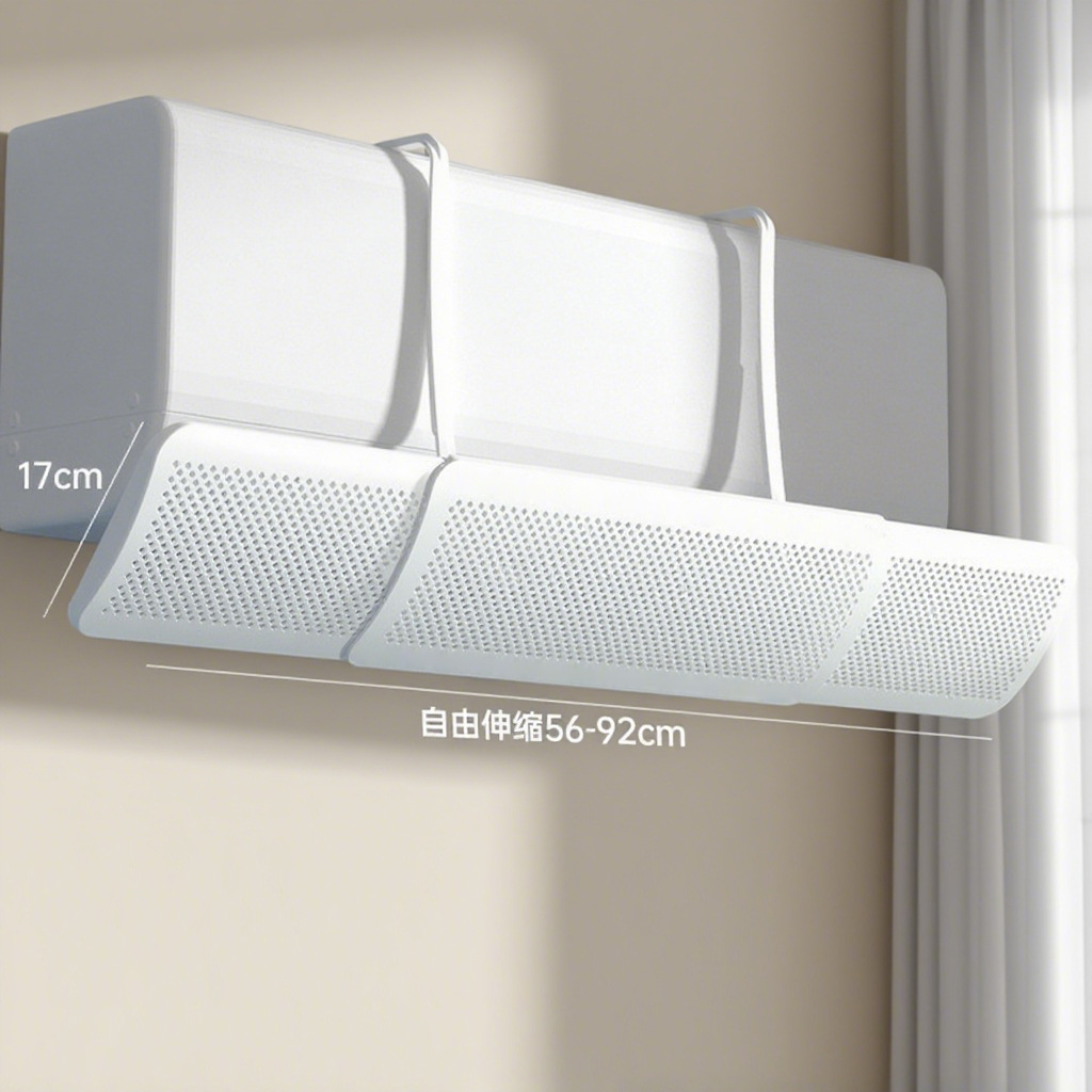 Air conditioning wind deflector wall-mounted universal wind deflector for infants and young children during confinement prevent direct blowing free installation of cold wind shield