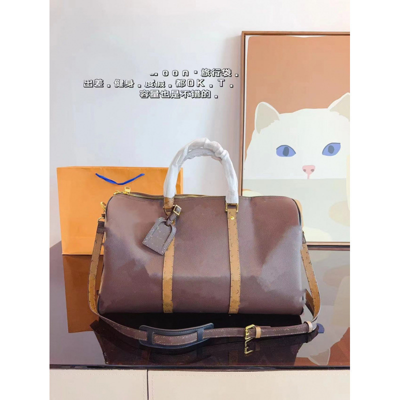 2024 New Original Leather Logo Hardware Keepall Crossbody Bag Travel Bag Travel Strap Large Capacity Crossbody Bag