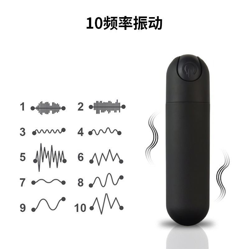 Foreign Trade Bullet Vibrator Female Masturbation Device Ten-Frequency Charging Strong Shock Couple Flirting Mini Massager