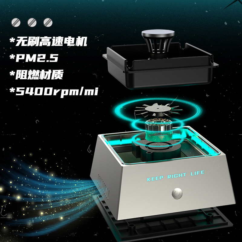 Прямые продажи с завода пепельница-очиститель умная пепельница фонарь USB автомобильная пепельница атмосферный свет плюс ароматерапия