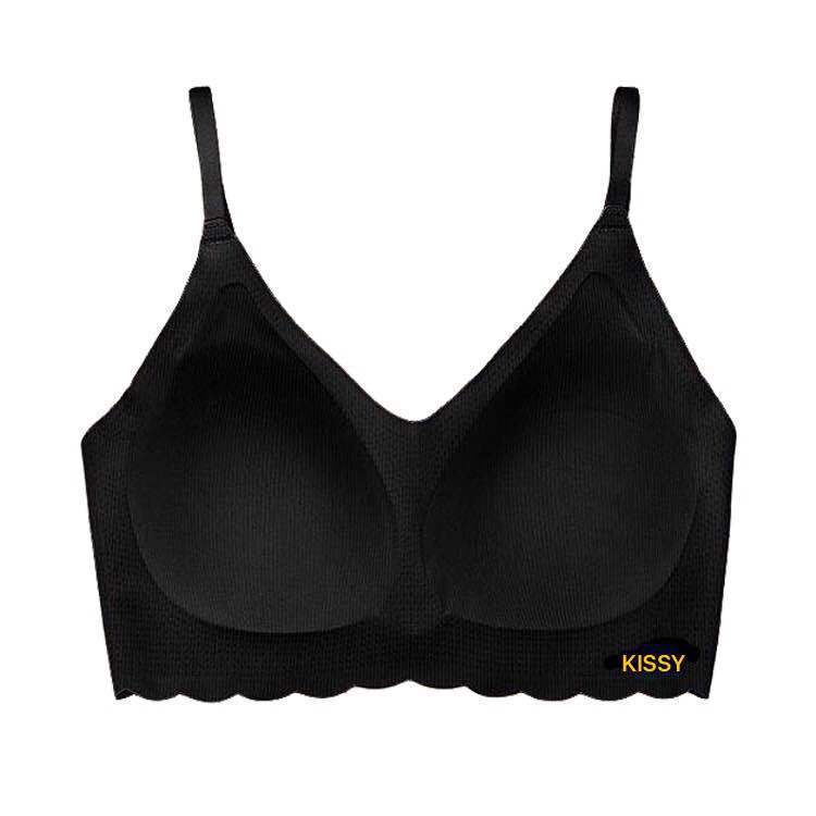 Kissy Seamless Wireless Push-Up Sports Bra Vest Set with Beautiful Back Design, Boxed Gift Set, Light Luxury Gift Box