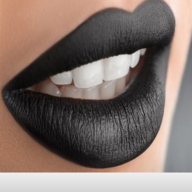 Makeup DIY Black Color Powder Lip Glaze Lip Gloss Lipstick Cosmetics Handmade Homemade Colorizing Pigment Black