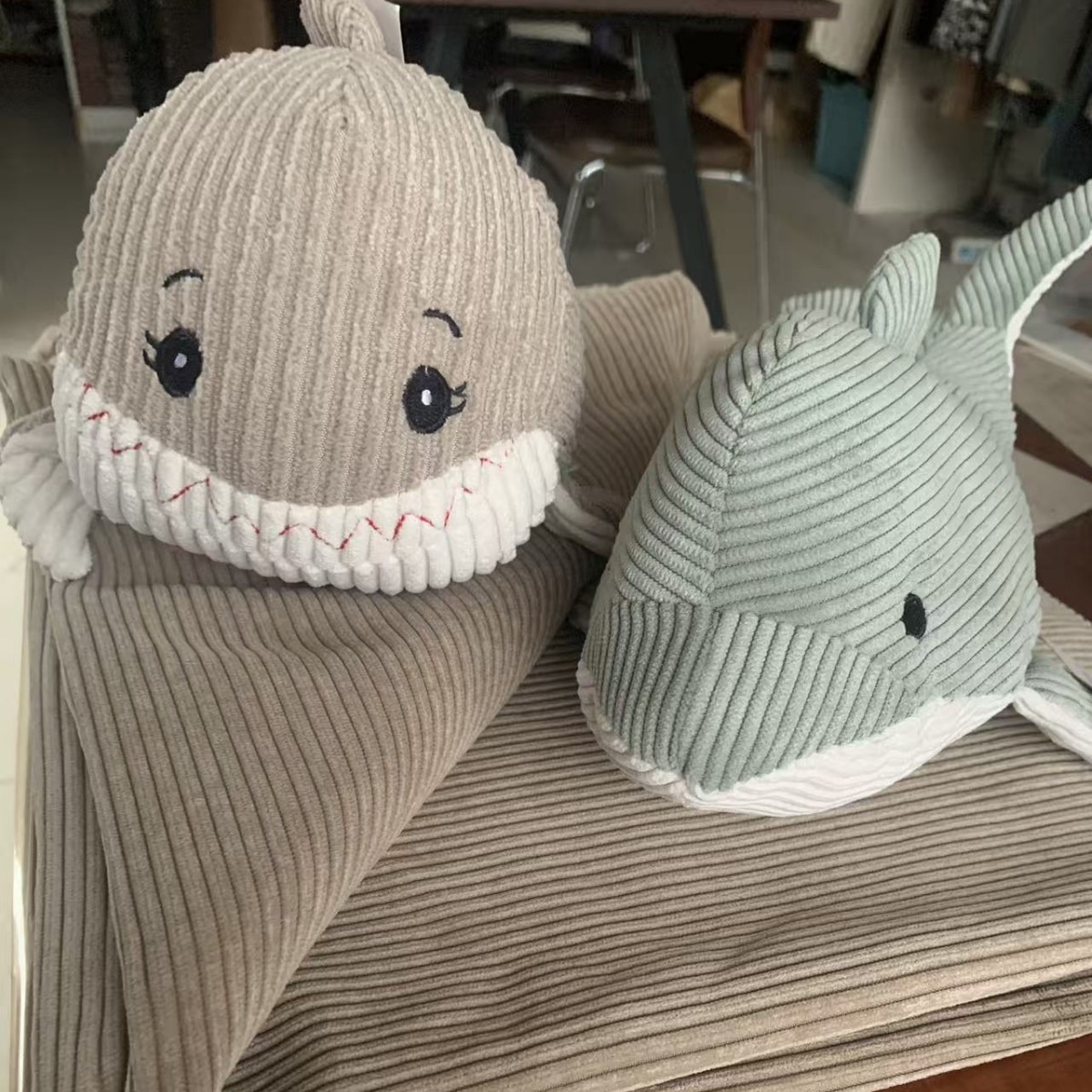 Corduroy Dolphin Toy Wholesale Vendor Retro Fabric 0 to 35 Years Old