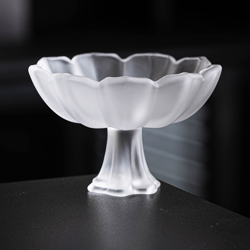 Glazed Lotus Tea Cup High Foot Cup High Foot Tasting Cup Fragrance Cup Rice Wine Shochu Cup Light Luxury High Beauty Value Master Cup