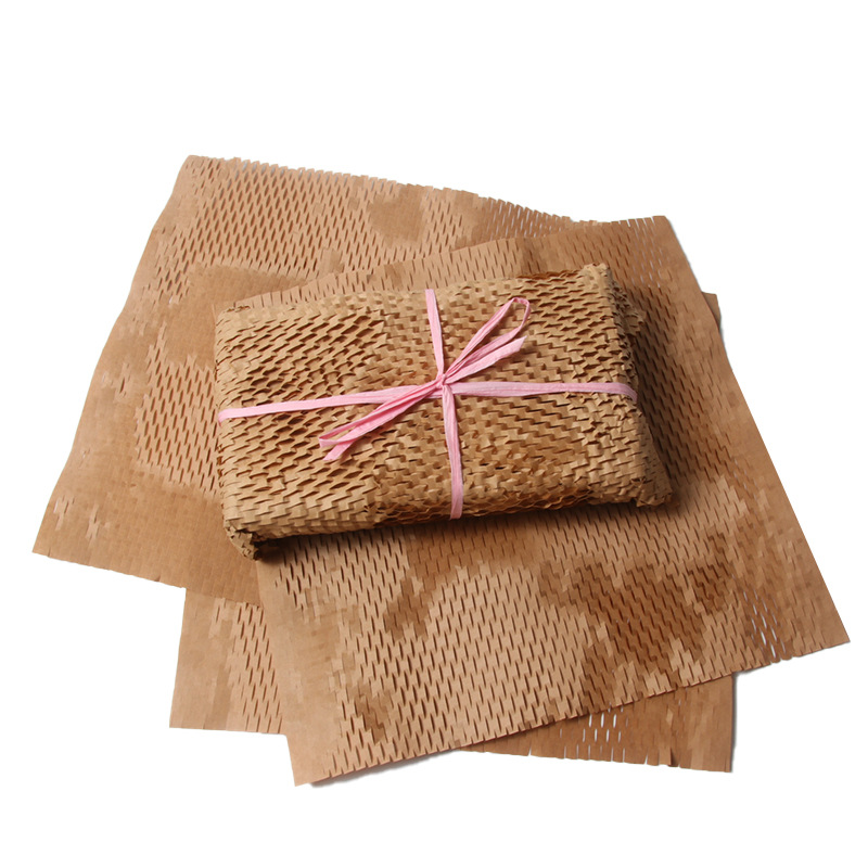 SOURCE Factory 500 pieces multi-color 80g Kraft paper anti-collision buffer cosmetics flower packaging honeycomb honeycomb paper