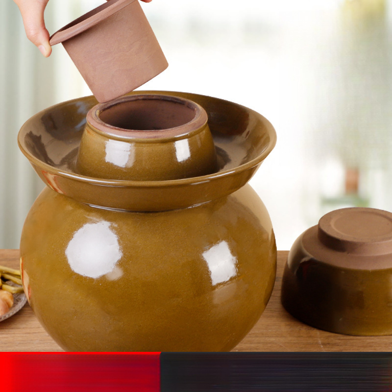 Традиционная керамическая банка для маринования, маленькая банка для маринованных овощей, глиняная банка для солений, банка для сычуаньских солений