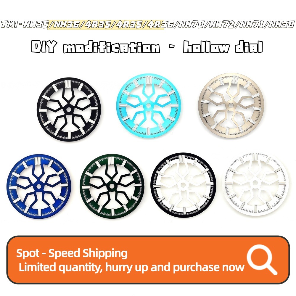 Циферблат Nh35 DIY вырез механическая модификация часов Nh70/Nh38 с аксессуарами для часов размер 28.5мм