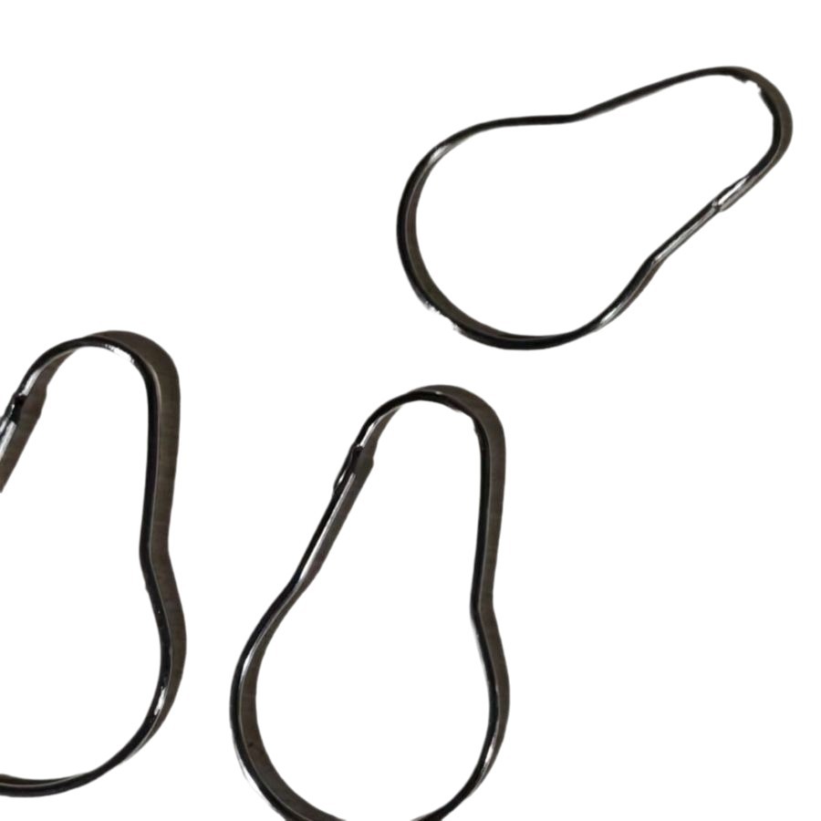 Factory wholesale metal galvanized shower curtain hanging buckle gourd buckle gourd hook curtain hook shower curtain ring accessories hook