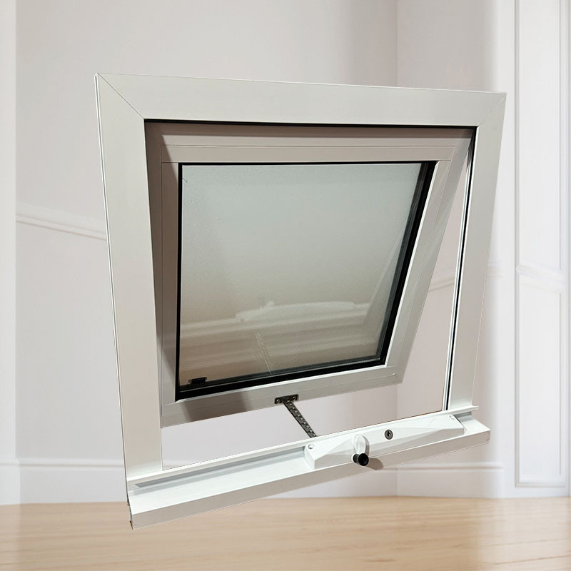 Shanghai Window and Door Factory Wholesale Aluminum Alloy Casement Windows Soundproof Heat Insulation Frosted Glass Opening Windows Export Windows Windproof