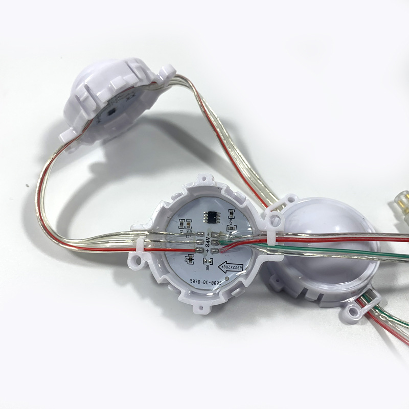 Point Light Source Pixel Light Led Point Light Source 5cm Milky White Shell Led Point Light Source 50mm Colorful Point Light Source