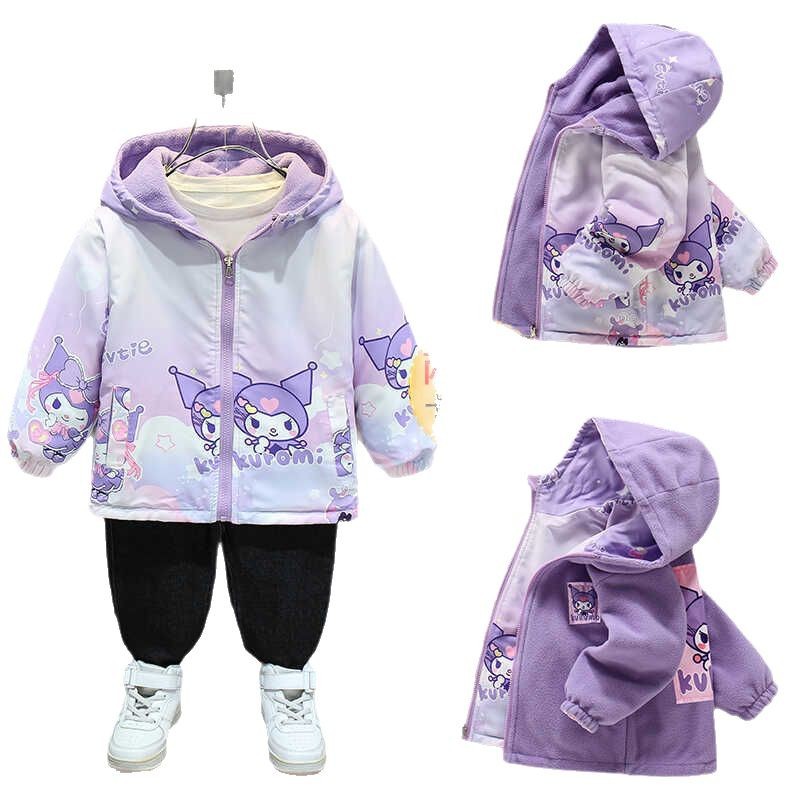 Girls' Spring and Autumn Velvet Jacket 2025 New Children's Korean-style Jacket for Girls