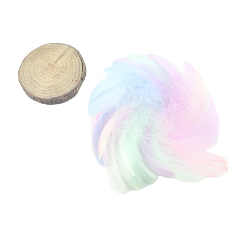 Feather Decoration Fantasy Macaron Color Birthday Gift Box Filler Goose Feather Wave Ball DIY Dream Catcher Accessories