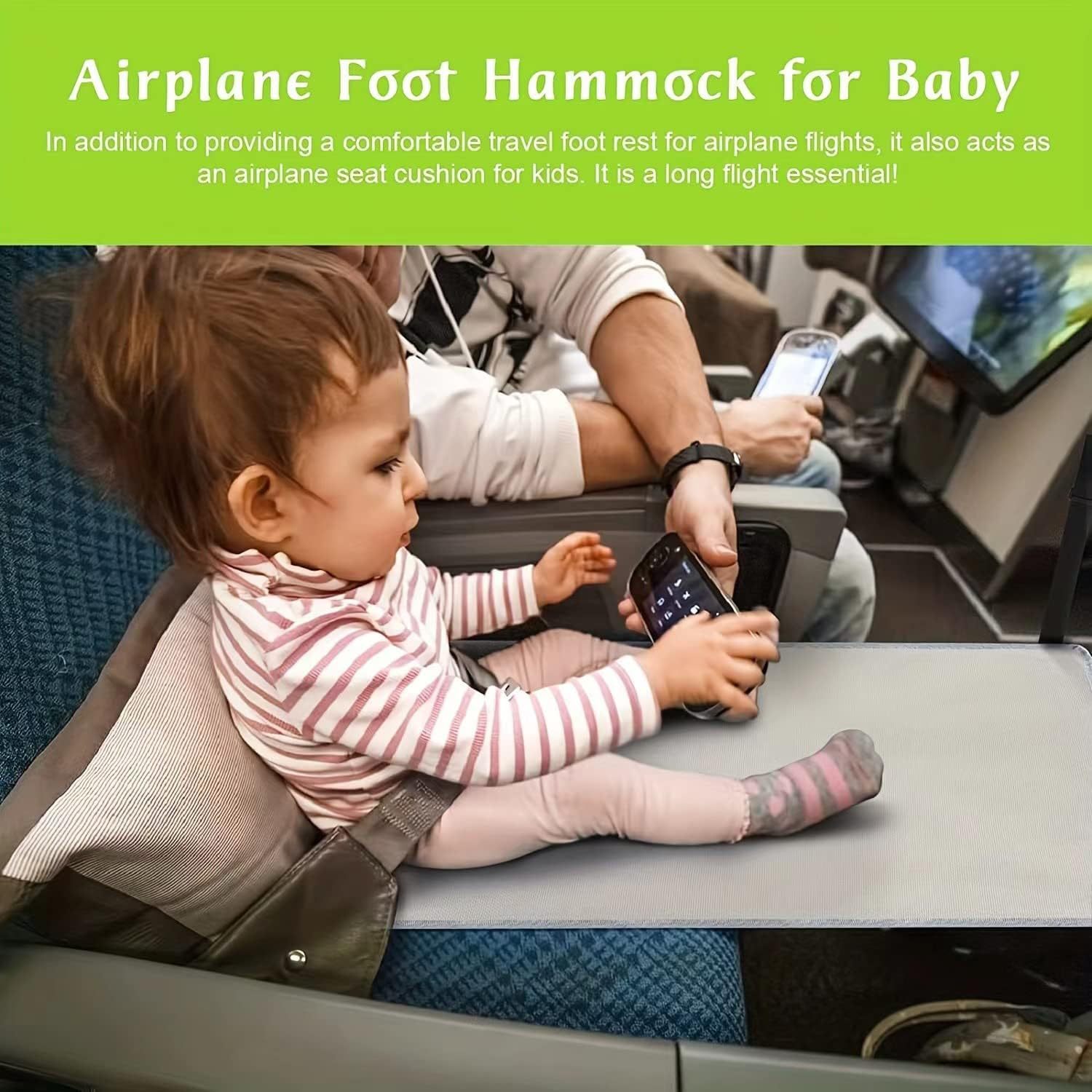 Portable children's travel aircraft seat extender child's aircraft travel bed child's aircraft pedal