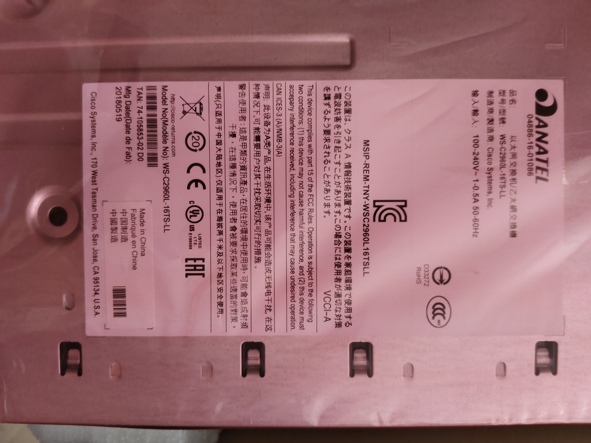 Cisco Ws-C2960L-16Ts-Ll 16 Gigabit Ethernet Switch Original Genuine Bargaining