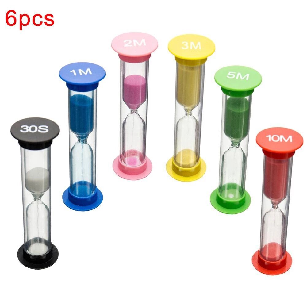 Hourglass Timer Drop-resistant Children's Plastic Hourglass Set Combination Creative Timer Home Decoration Accessories Logo