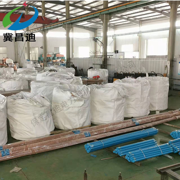 Copper Plated Copper Ground Rod Clad Steel Ground Rod Copper Cladding Steel Ground Pin Stable 0.254 Performance Copper Layer Uniform