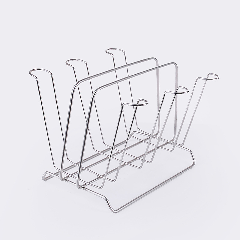 Oasiswj Stainless Steel Draining Cup Holder with Tray for Home Use, Portable Cup Rack for Living Room and Kitchen, Cup Storage