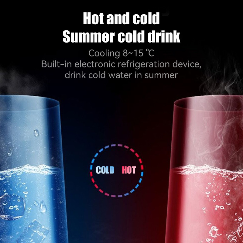 Desktop water dispenser cold and hot refrigeration heating water dispenser three export foreign trade water dispenser small non-mini refrigerator