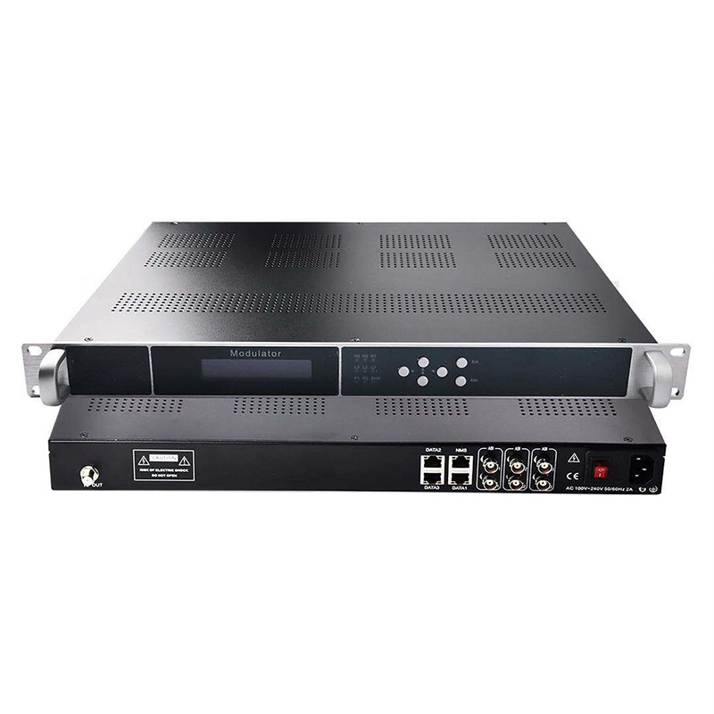 Ip/Asi to Dvbt Digital Tv Headend System Modulator 16Ch 24Ch Isdbt Dvbc