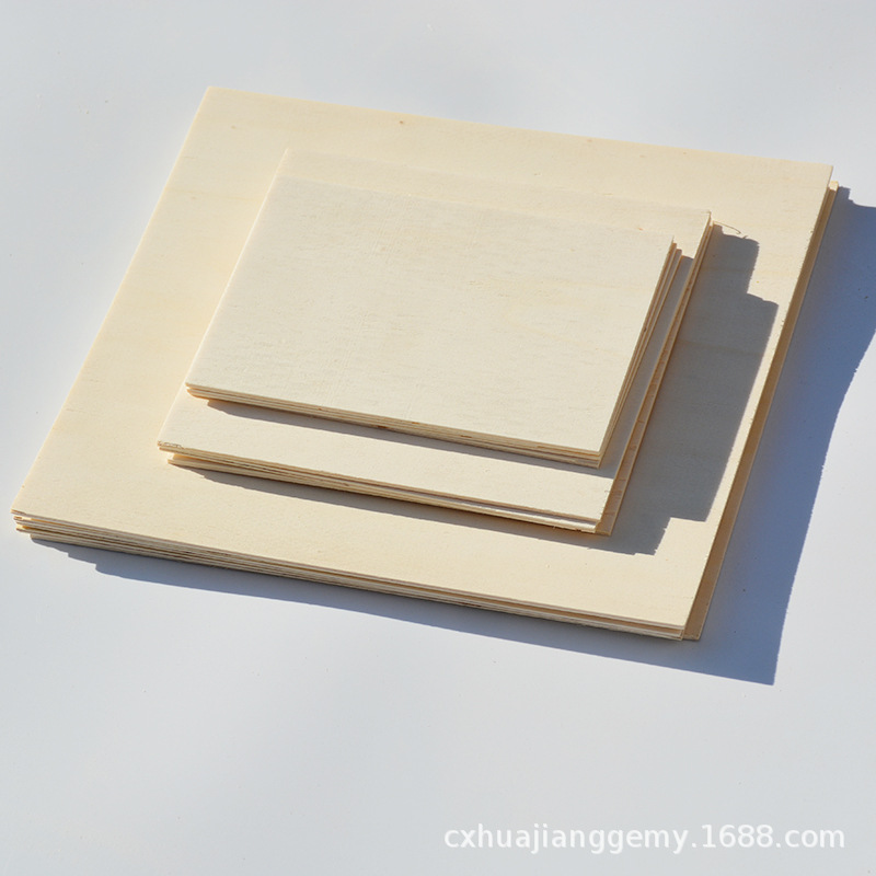 Basswood Laminate Thin Wood Chips DIY Handmade Building Model Materials Thin Wooden Boards Pyrography Wood Chips Small Wood Chips Wholesale