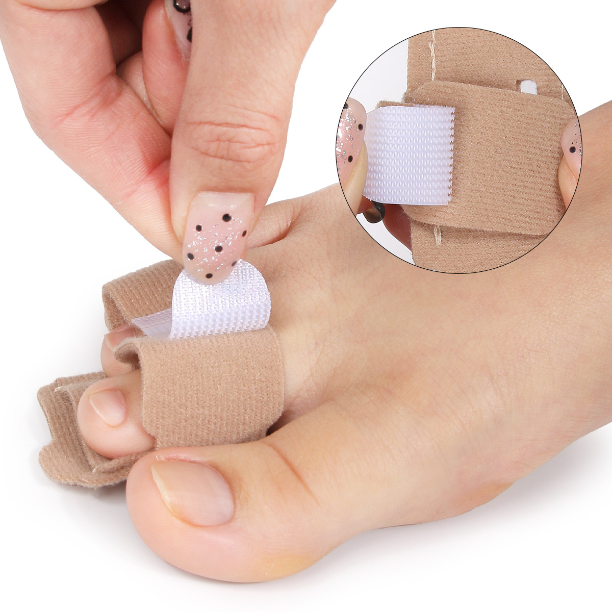 Cross-Border Foreign Trade Men's and Women's Toe Valgus Toe Overlapping Support Splint Fixed Belt Toe Care Brace Strap