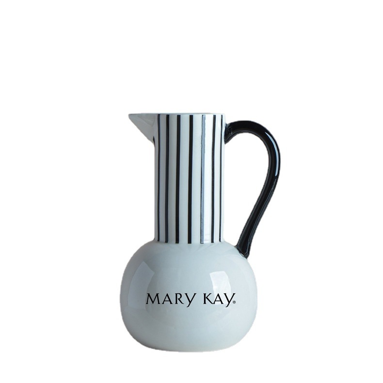 Cross-Border European and American Ceramic Flower Paper Logo Decoration Vase Clothing Bank Home Cosmetics Chain Shop Soft Furnishings