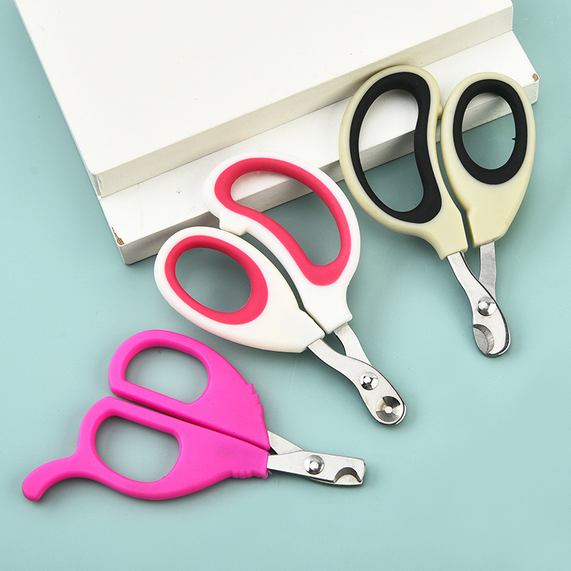 Оптовая продажа ножниц для ногтей из нержавеющей стали для домашних животных, для маленьких собак и кошек, ножницы для красоты