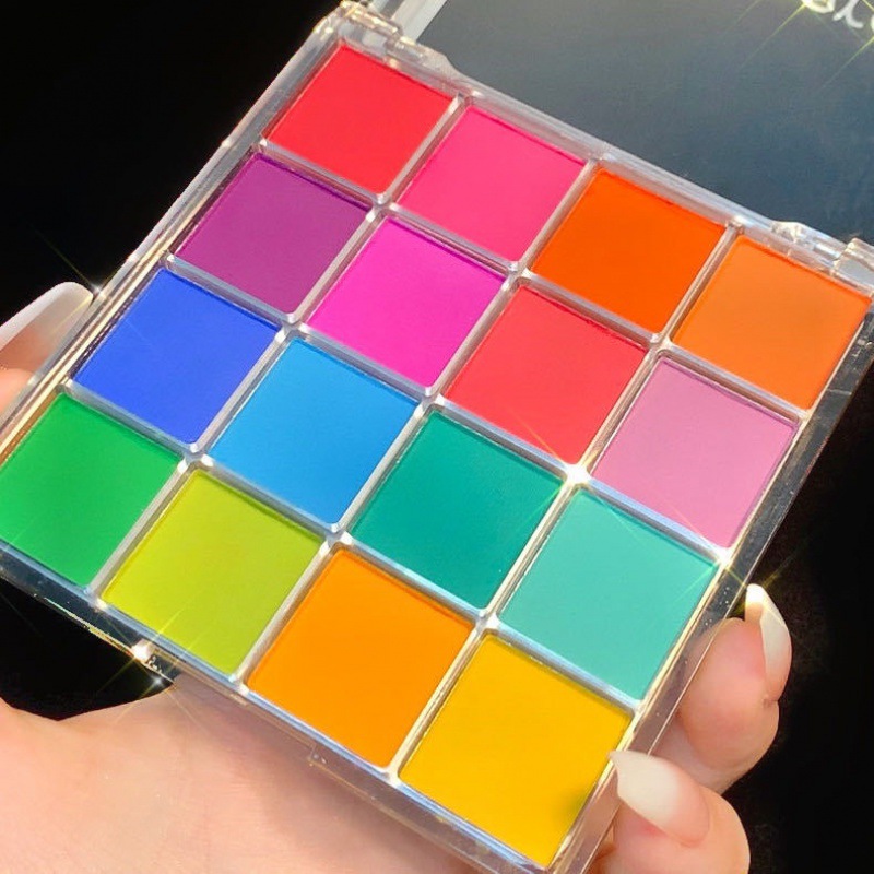 Miss Lara Sixteen Color Eyeshadow Palette Pearlescent Matte Red Green Blue Ins Popular 16 Color Eyeshadow Cross-Border