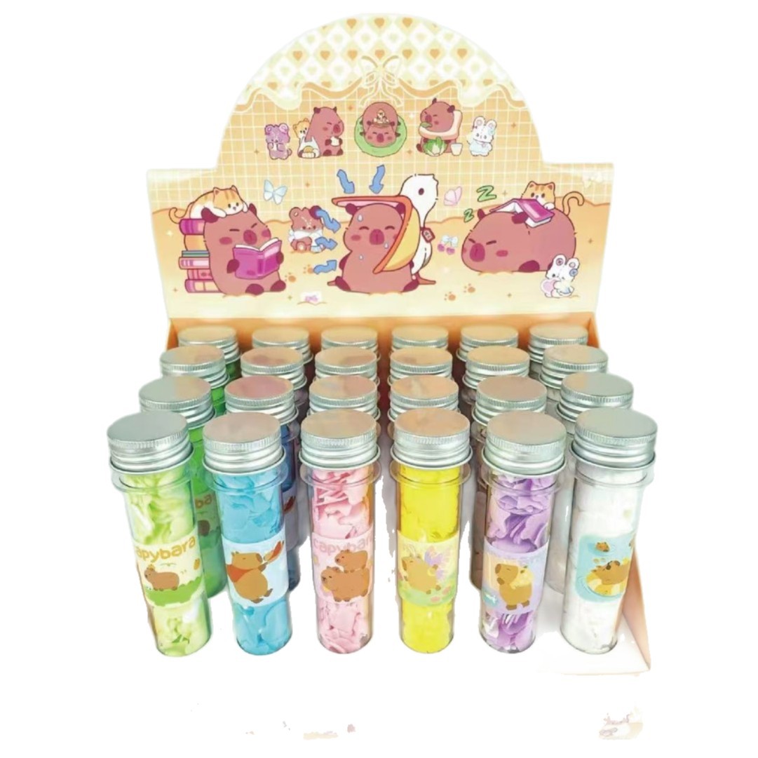 Cute Cartoon Shape Colorful Soap Flakes Creative Disposable Hand Washing Flakes Fun Portable Student Soap Flakes
