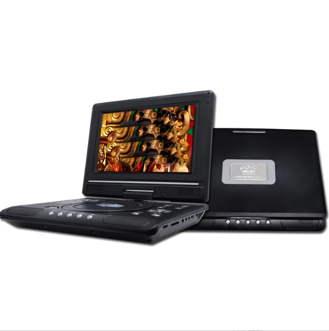 Cross border hot sale 9.8 inch mobile dvd Player HD portable EVD small TV Mini CD player