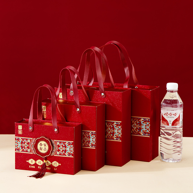 Wedding Candy Box 2025 New Wedding Birthday Housewarming Towel Box Engagement Chinese Packaging Frosted Gift Box Drawer Type Empty Box